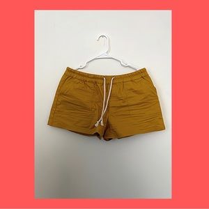 Pact yellow mustard shorts